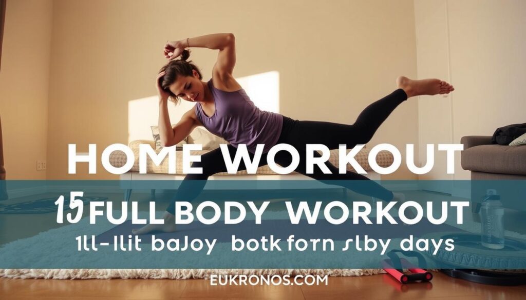 Allenamento rapido a casa di 15 minuti per tutto il corpo per giornate impegnati