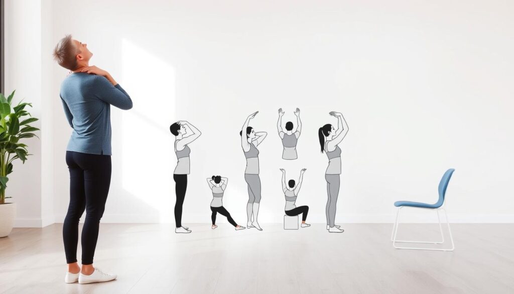 come migliorare la postura e ridurre il dolore: stretching per spalle e collo