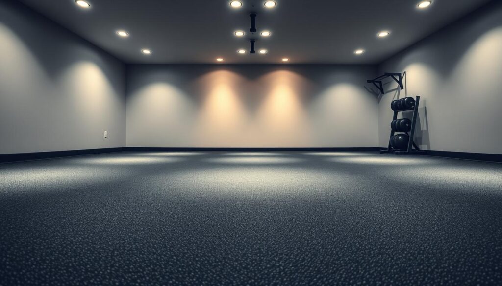 pavimento gommato illuminazione palestra